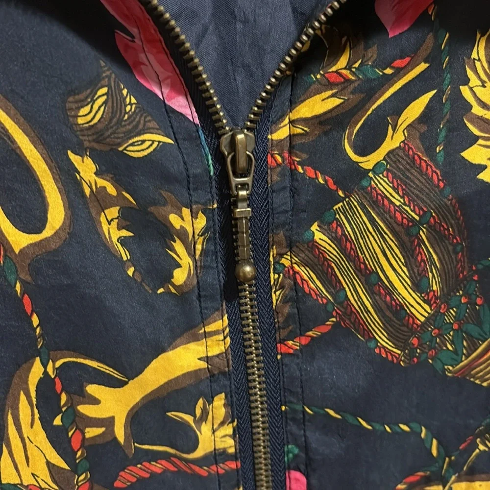 Outbrook Floral Silk Vintage Jacket Size Large - Picture 3 of 6